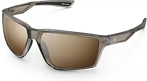 KastKing Osage Polarized Sport Sunglasses for Men and Women, Wrap Design | PuriVex Water & Salt Repellent, UV Protection, Lightweight, Durable, Non-Slip Nose and Temple Pads, Ideal for Fishing