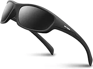 RIVBOS Polarized Sports Sunglasses UV400 for Cycling Fishing Driving RB832 | TR90 Lightweight frame for Mens and Womens fishing, cycling, driving, hiking, running and outdoor activities