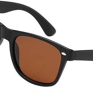 PolarSpex Polarized Sunglasses for Men and Women | UV Protection, Durable Lightweight Frame, Retro Style, Felt Carrying Case, Clear Vision for Driving, Fishing & Everyday Wear.