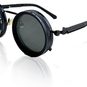 Hand Made Nd-400 9 Gears Round Polarized Adjustable Dimming Men Sunglasses women Filter Diving Fishing