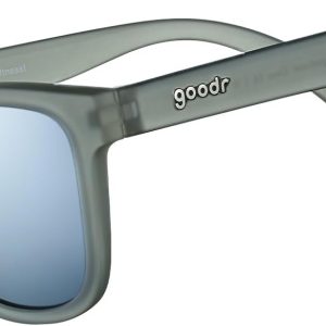 goodr Going to Valhalla...Witness! Polarized Sunglasses, Medium Sized (OG) | Dark Gray Translucent Frames with Chrome Mirrored Reflective Lenses, UV400 Protection, No Slip