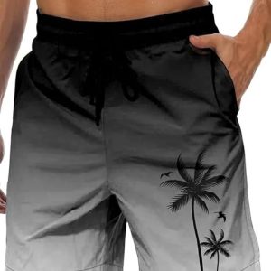 Lzzidou Men's Swim Trunks Mesh Lining Board Shorts Hawaiian Bathing Suit | 8 Inch Inseam Swimsuits Quick Dry Water Resistant Summer Beach Shorts with Pockets