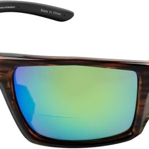 KastKing Waccamaw Polarized Bifocal Sunglasses for Men Women, Wrap Design | Bifocal x1.5 x2.0 x2.5 Magnifications, PuriVex Water & Salt Repellent, PC Lenses, UV Protection, Reader Sunglasses
