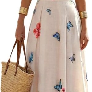 CHICME Women’s Floral Long Maxi Dress Quare Neck Strap Flowy Boho Summer Beach Sundress Dress 2026