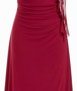 CIDER Women's Formal Wedding Guest Dress Floral Mesh Ruffle Cocktail Dress Summer Maxi Dresses Trendy Date Night Outfits