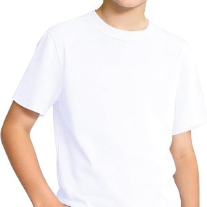 KEREDA Boys Short Sleeve Shirts Kids Summer T-Shirts Casual Plain Tops Tees