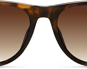 SOJOS Retro Thick Polarized Aviator Sunglasses for Women Men SJ2715 | Vintage 70s Style Pilot Shades UV Protection Sunnies