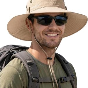 FURTALK Sun Hats for Men Fishing Hat UPF Protection Wide Brim Bucket Hat | Breathable, Quick-Dry, Water Rapellent, Soft Sweatband, Foldable, Outdoor, Hiking, Beach, Safari, Travel, Summer Hats