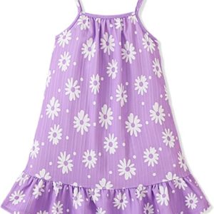 Toddler Girls Dresses 2-7T Smocked Summer Sundress Kids Beach Casual Outfits