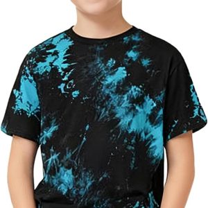 Boys Tie-Dye Shirt Cotton Short Sleeve Tshirts for Boy | Boys Summer Tops