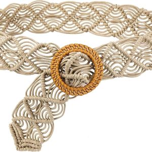 Suyi Boho Belt for Women Braided Woven Belts Bohemian Waist Belts for Dress