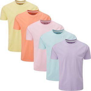 Charles Wilson Men's 5 Pack Crew Neck T-Shirt