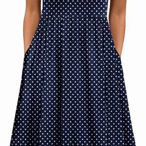 Zeagoo Women's Summer Tank Midi Dress with Pockets Floral Sleeveless A-Line Casual Loose T-Shirt Dresses Beach Sundress 2026