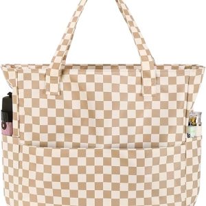 Bluboon Waterproof Beach Tote Pool Bags for Women Ladies Extra Large Carry On Bag With Wet Compartment for Weekender Travel