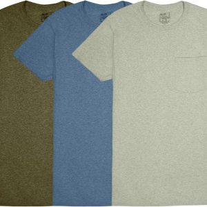 Fruit of The Loom Mens Pocket Tee Undershirts, Moisture Wicking & Tag Free, Short Sleeve Pocket T-Shirts