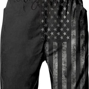 FT FENTENG Mens Swim Trunks Quick Dry Board Shorts with Mesh Liner, Breathable Big & Tall Beach Shorts Swimwear Bathing Suits