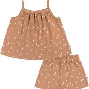 Gerber Baby & Toddler Girls Sleeveless Tank Top and Shorts Set