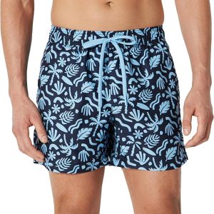 Amazon Essentials Men's Swim Trunks with Mesh Lining, Pockets, Drawstring Closure